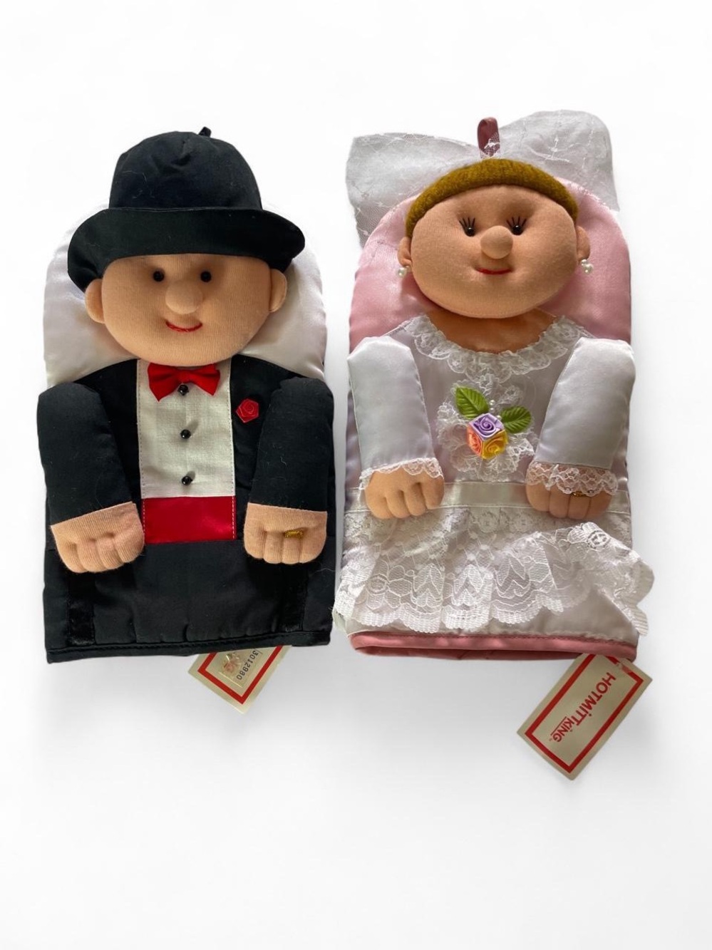 Bride and Groom Potholder Set